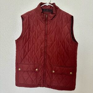 St. John's Bay Men's Quilted Vest - Burgundy